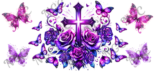 16oz wrap crossbutterfly purple