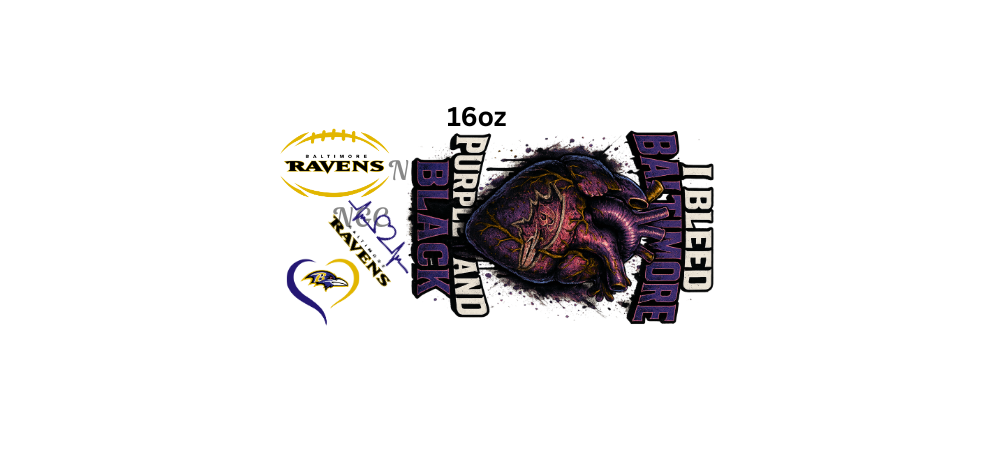 16oz i bleed ravens