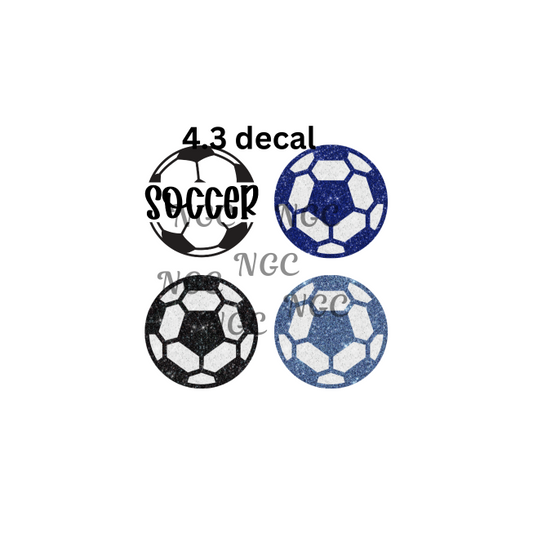 decal soccer balls 2in each