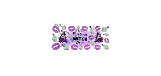 16 oz wrap resting witch face