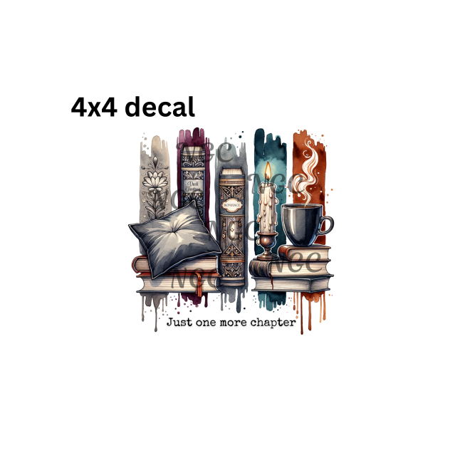 decal just one more chapter brushstroke