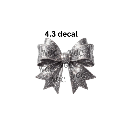 decal silver bow