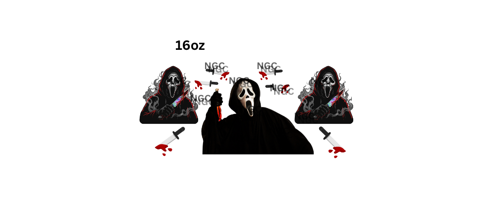 16oz ghost face scream