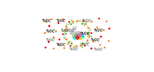 16 oz wrap spring easter bunny