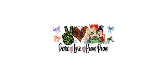 16oz peace love hocus pocus halloween