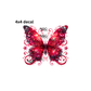 decal ruby red butterfly with gems