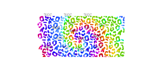 16oz wrap rainbow leopard print