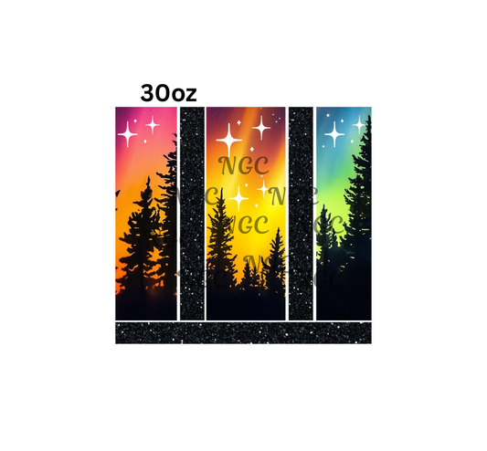 30oz northern lights band sheet