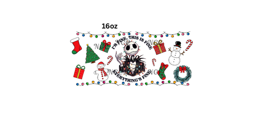 16oz jack skellington chrsitmas