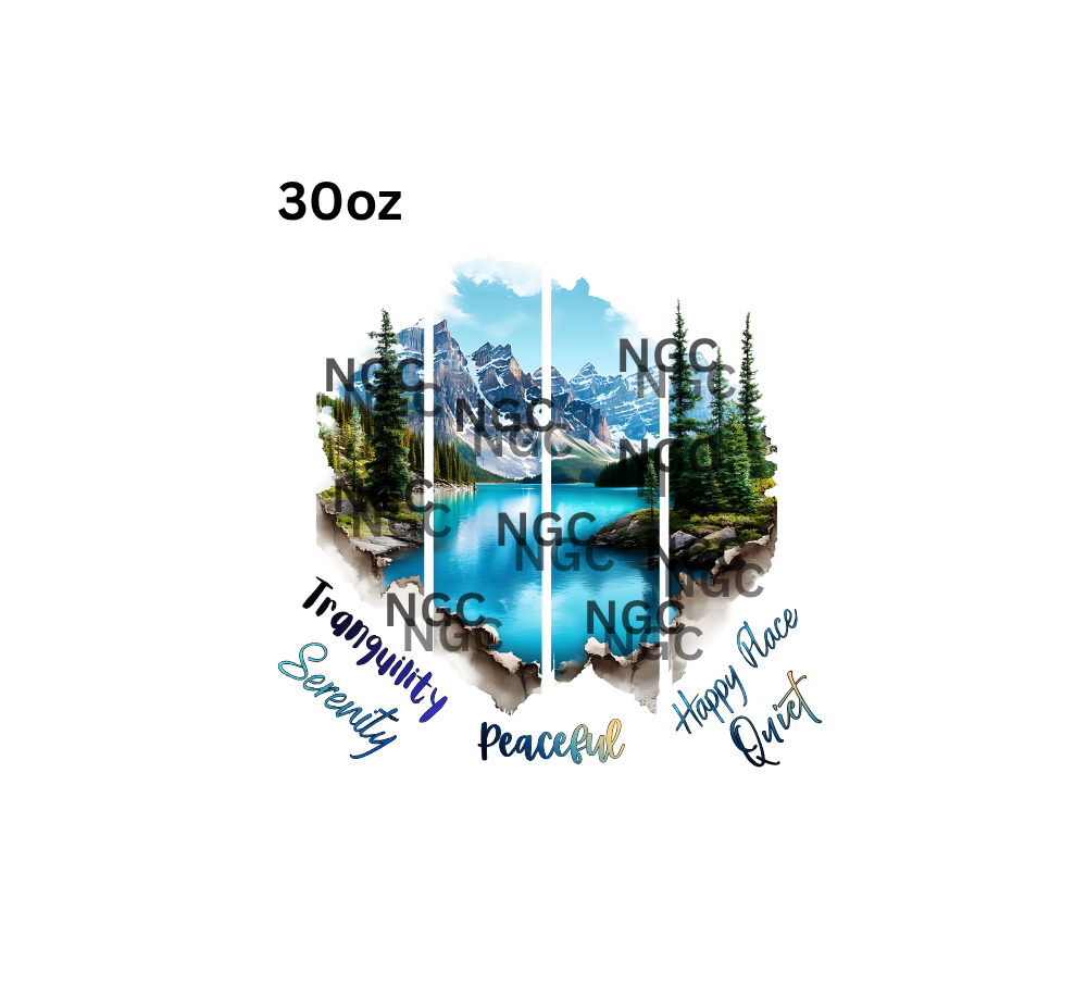 30oz peaceful senic water
