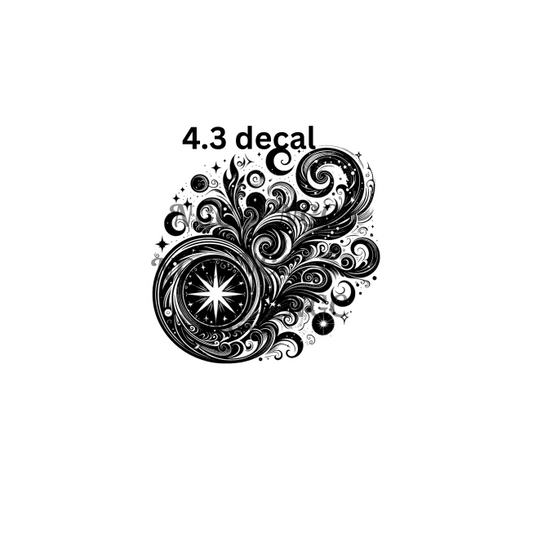 decal mystical black scroll