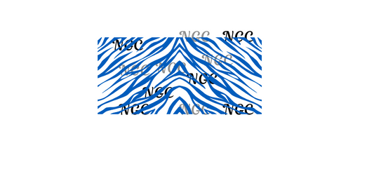 16 oz wrap dark blue zebra stripes