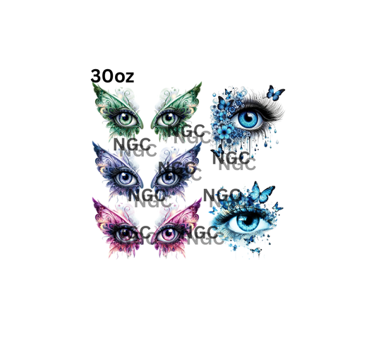 30oz butterfly eyes