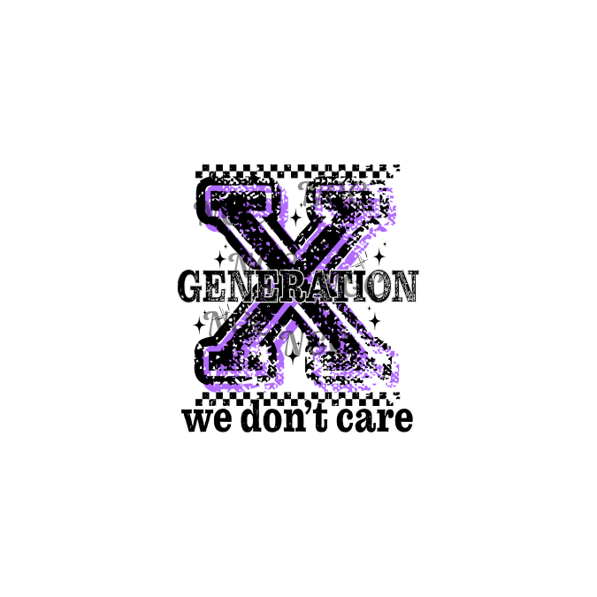 decal GEN X purple