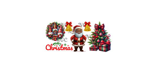 16oz melanin santa wreath & tree christmas