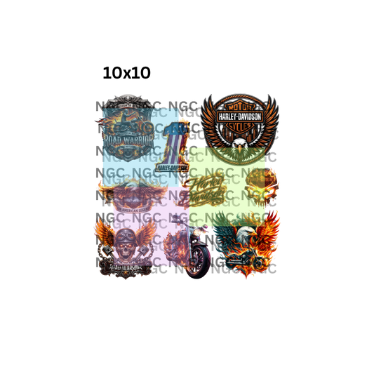 10x10 harley flames2