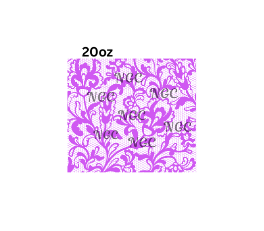 20oz purple lace