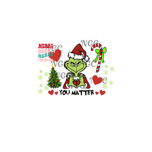 single decal grinch christmas