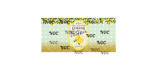 16 oz wrap lemon and vodka