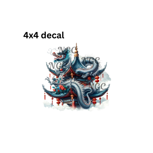 decal japanese dragon