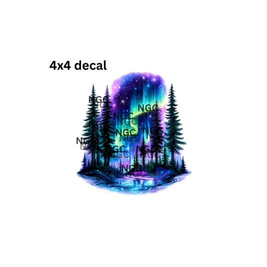 decal northern lights