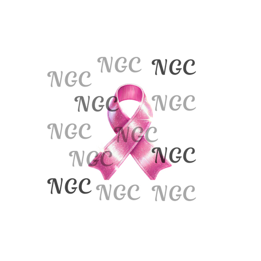 single decal awareness ribbon breast cancer