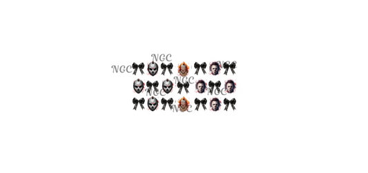 16oz wrap halloween horror & bows