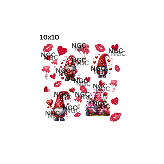 10x10 valentine gnomes