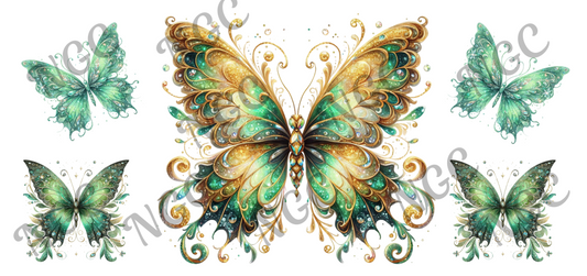 16oz wrap green butterfly1