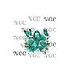 single decal awareness ribbon teal