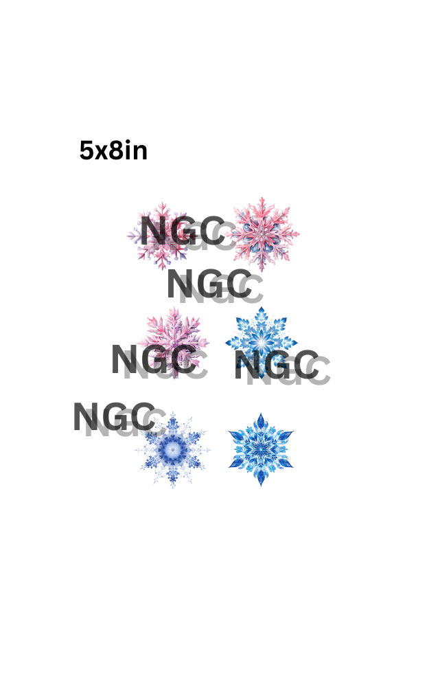 A5 snowflakes