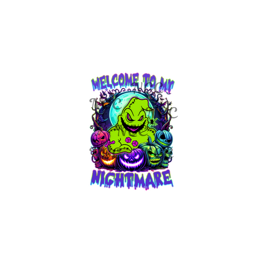 decal oogie boogie welcome to my nightmare before christmas