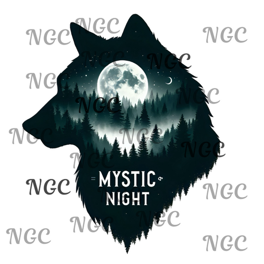 single decal mystic wolf