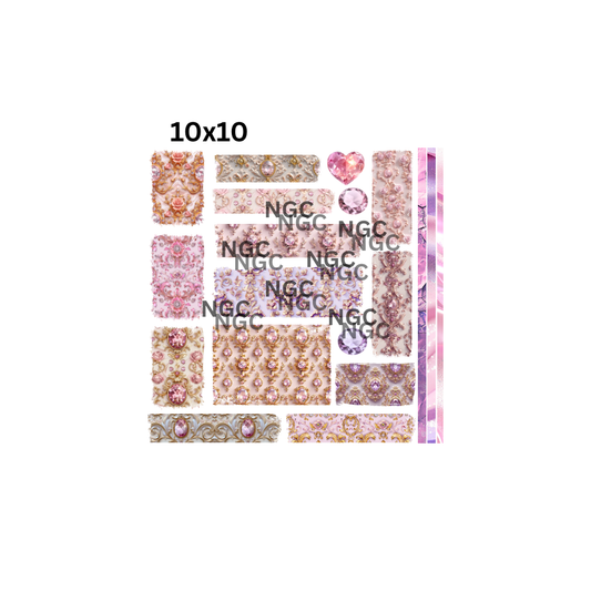 10x10 victorian gemstones patchwork