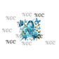 single decal awareness ribbon bluish green