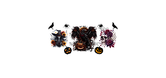 16oz raven pumpkins skulls halloween