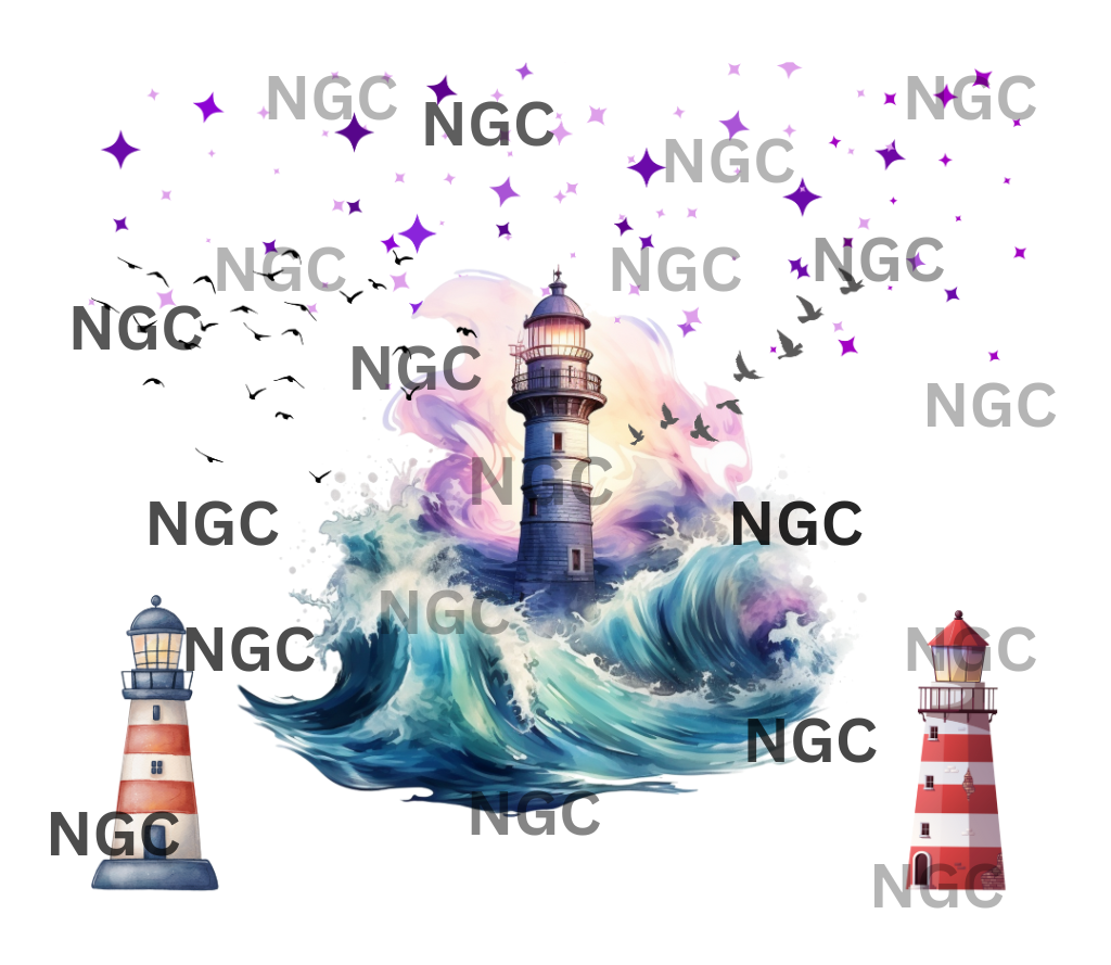 20oz wrap purple lighthouse