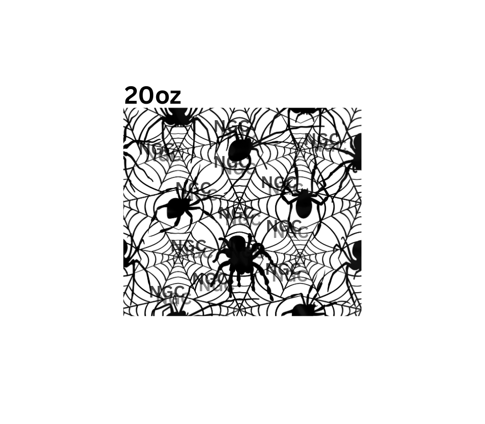 20oz spiderwebs with spiders