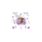 decal purple salty heifer