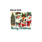 decal vintage christmas