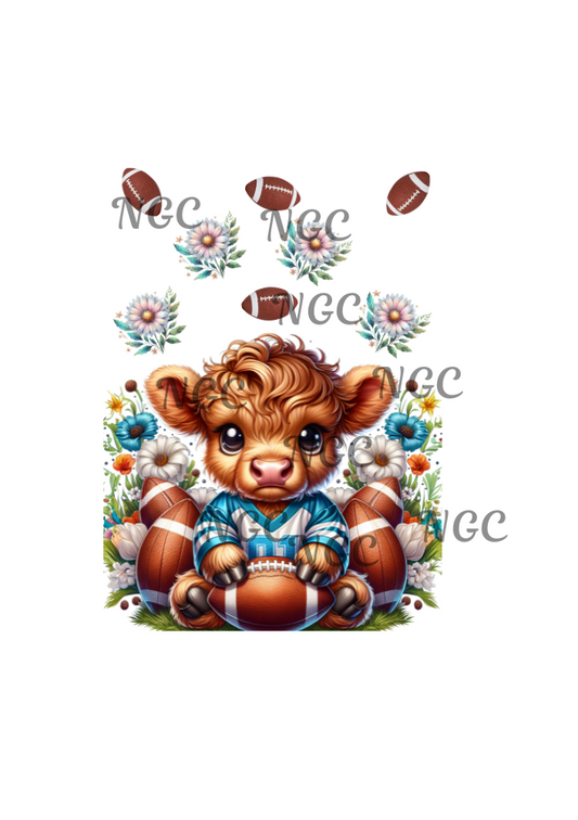 A5 notebook football highland cow