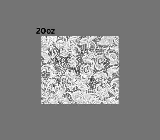 20oz WHITE lace6