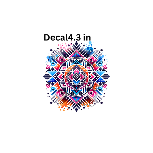 decal aztec southwest watercolor