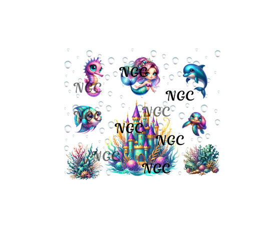 20oz wrap sea life castle