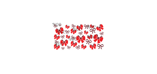 16 oz wrap red bows