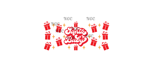 16 oz wrap Santa baby