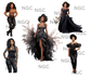 20oz wrap fancy dress women