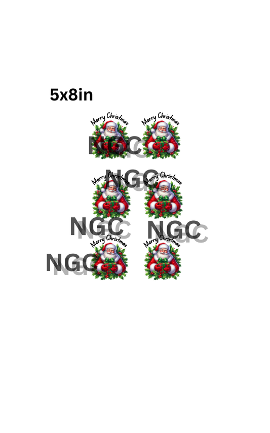 A5 merry christmas ornaments