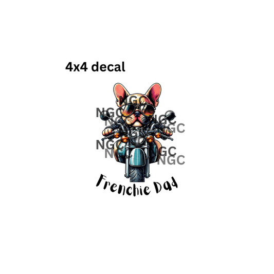 decal Frenchie Dad
