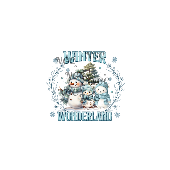 decal winter wonderland snowmen